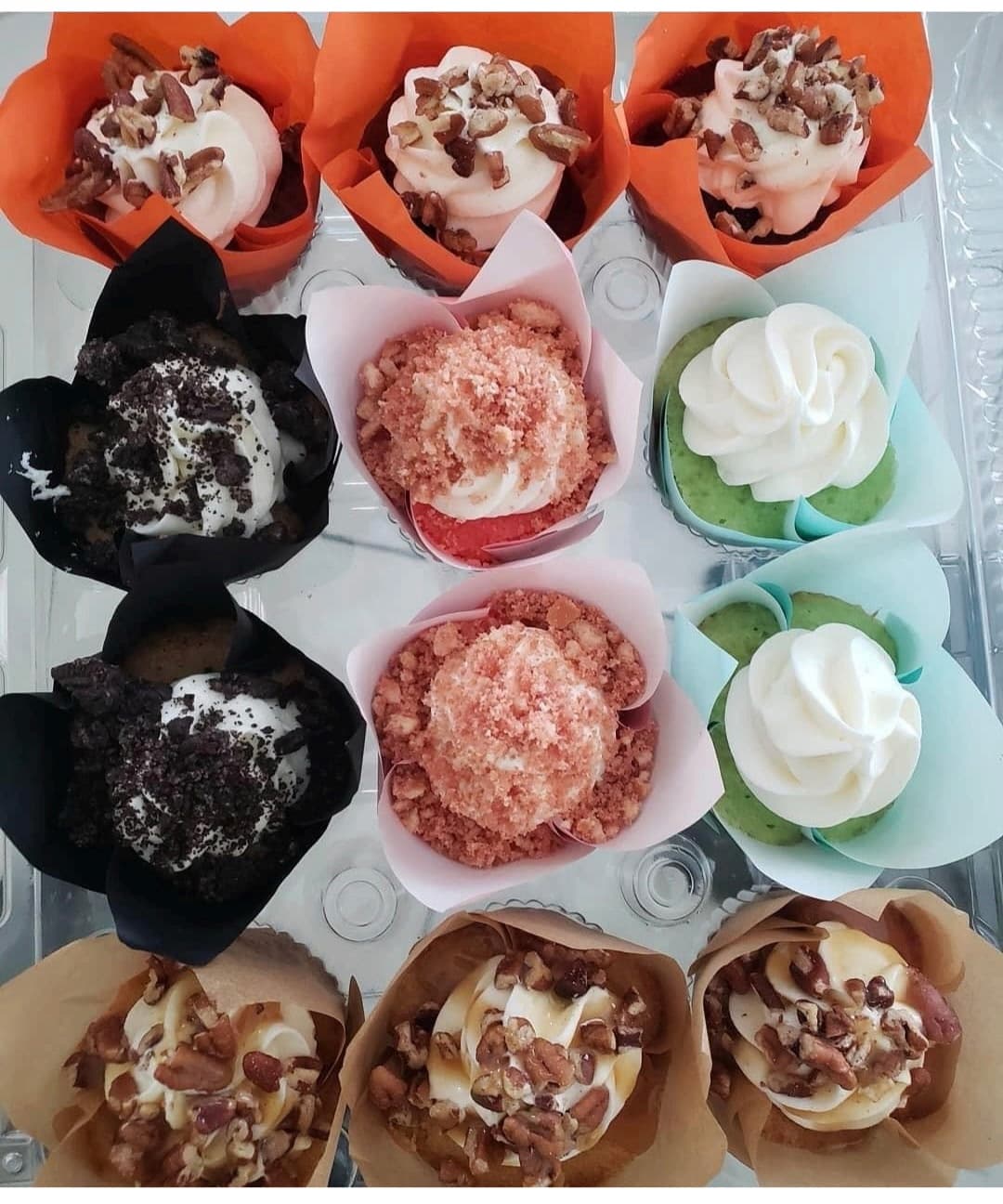 A dozen gourmet cupcakes in assorted flavors from Cupcake City 813 in Tampa